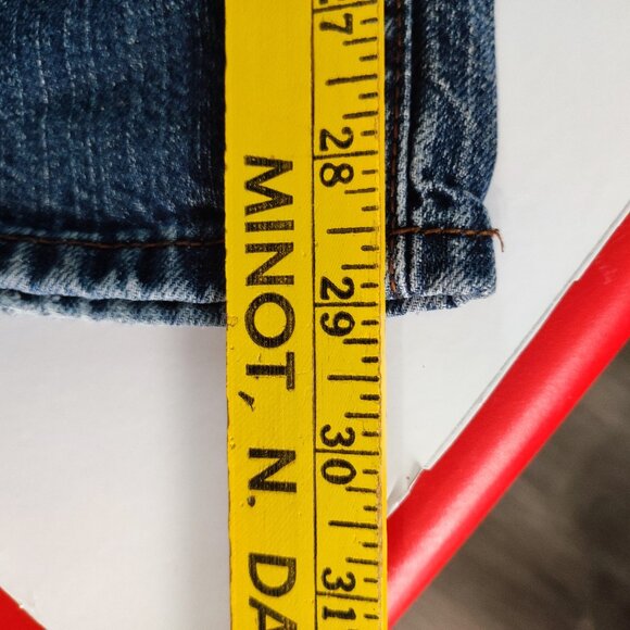 Denizen from Levi's jeans 281 straight fit washed denim blue men's size 29X30 - Picture 13 of 14